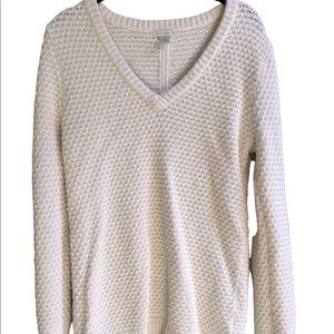 Hinge Ivory Sweater Tunic Size M